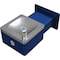 Global Industrial Outdoor Wall Mounted Drinking Fountain, Blue Powder Coat 761224BL - alternate 1